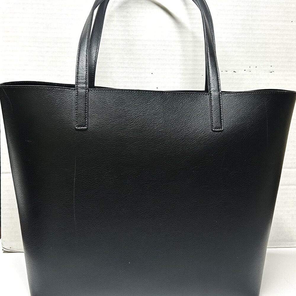 Kate Spade New York Coffee Break large black leather tote - Picture 3 of 4